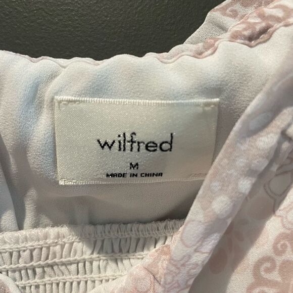 NWOT Aritzia Wilfred Tie Strap Smocked Top - Picture 2 of 3